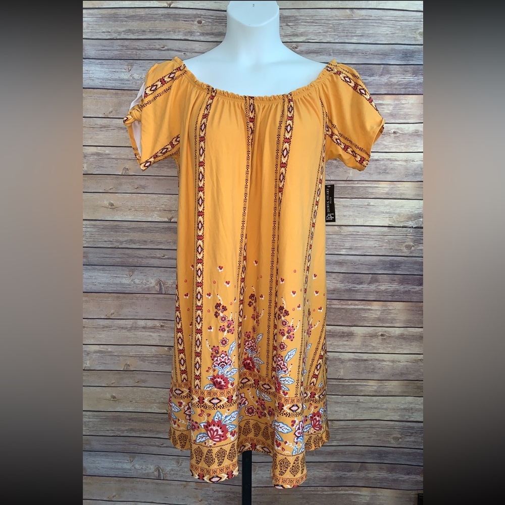 Derek Heart Floral Off-Shoulder Dress - Size 1X